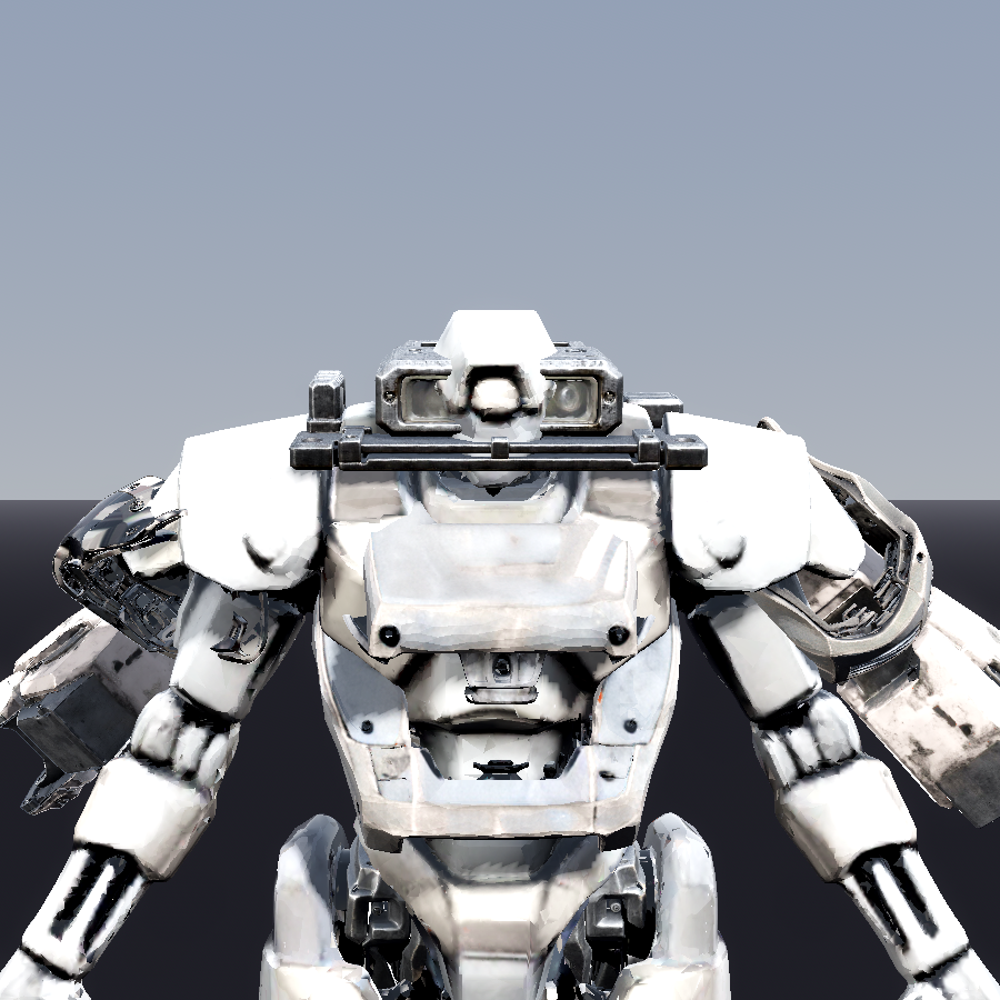 a01 v3 head close-up, grey gunmetal (no residual yellow)