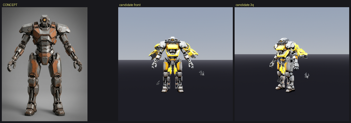a01 concept vs earlier white+yellow build